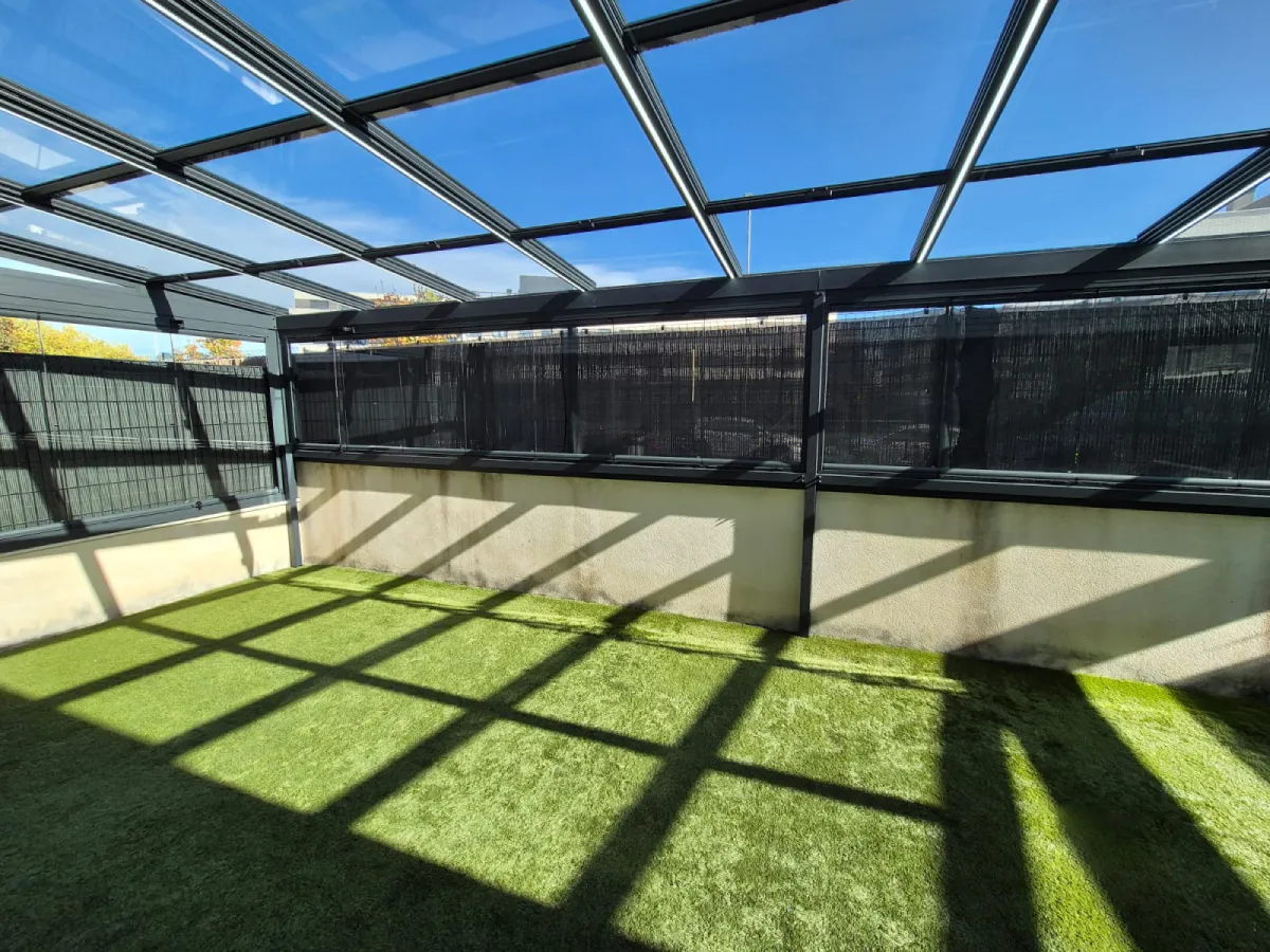 techo móvil vidrio laminado